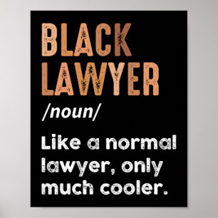 Black Lawyer Definition African American Lawyers Poster
