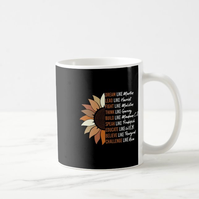 Black Leader Black History Month Dream Like Martin Coffee Mug (Right)