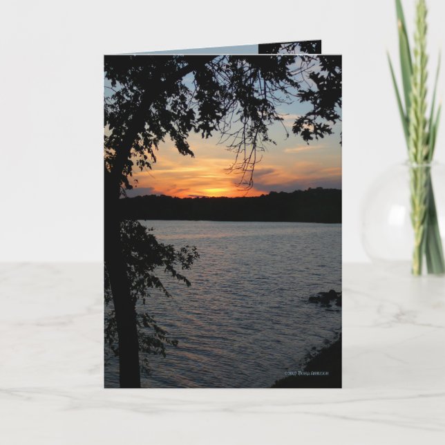 Black Leaf Frame Card (Front)