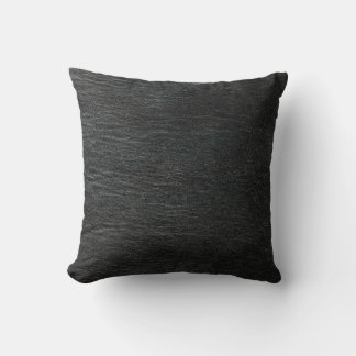Black Leather American MoJo Pillow