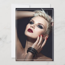 Black Leather Anniversary/Valentine's Flat Card