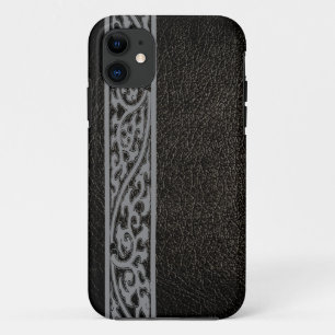 Black Leather iPhone 11 Case