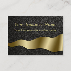 Black Leather Classy Business Card