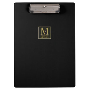 Black Leather Clipboard