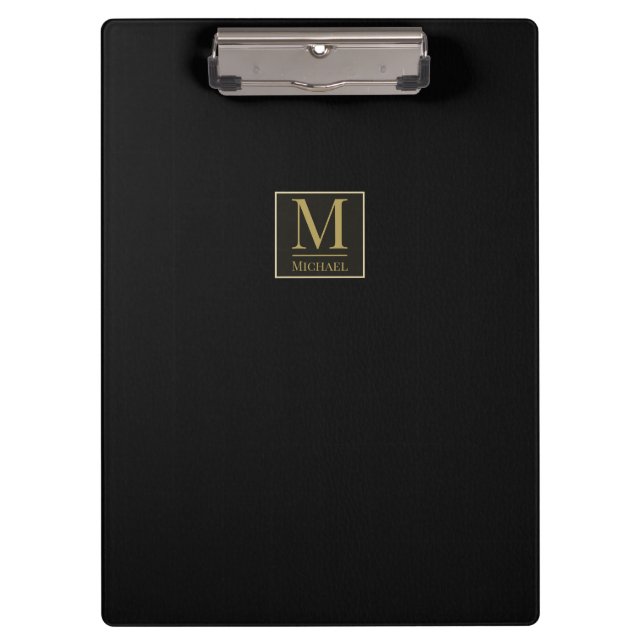 Black Leather Clipboard (Front)