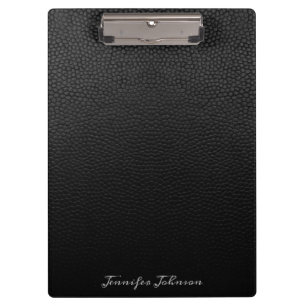 Black Leather Clipboard