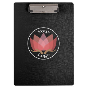 Black Leather Custom LOGO Clipboard