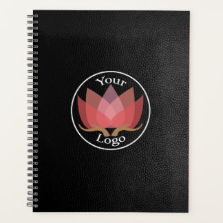 Black Leather Custom LOGO Planner