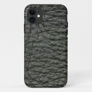 Black Leather Effect iPhone 11 Case
