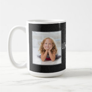Black Leather Love You Photo  Coffee Mug