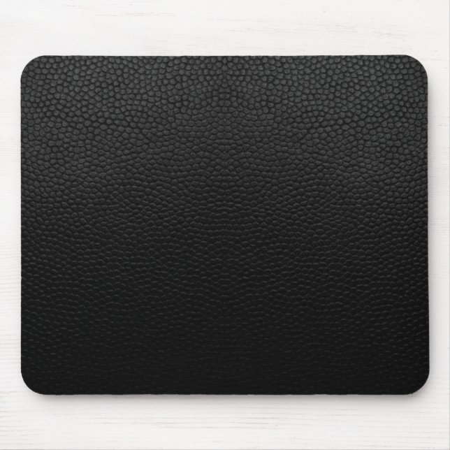 Black Leather Mouse Mat (Front)