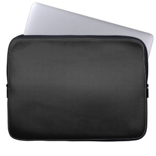 Black leather Neoprene Laptop Sleeve 13 inch
