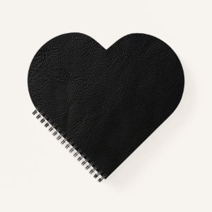 Black leather notebook