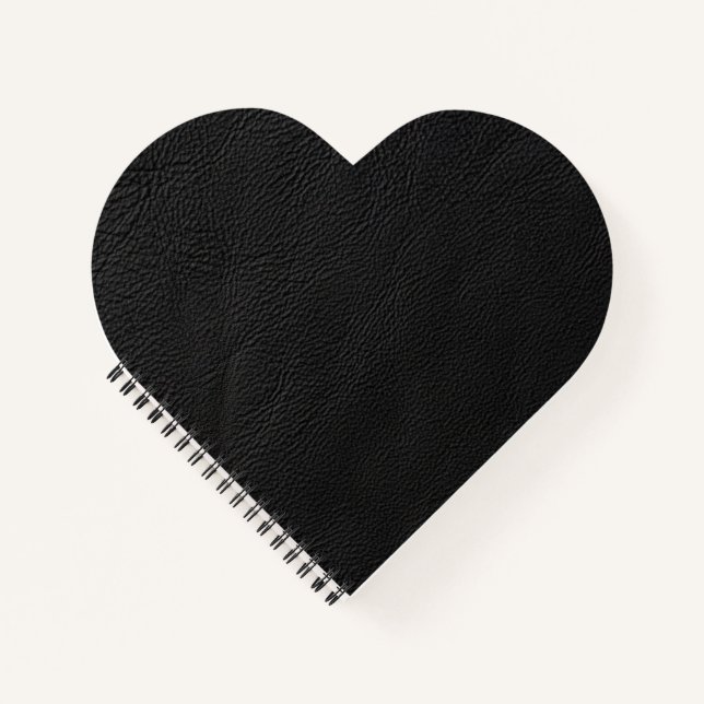 Black leather  notebook (Front)