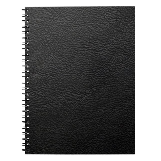 Black leather  notebook (Front)