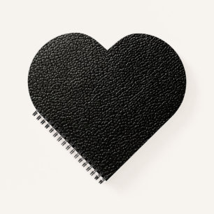 Black leather notebook