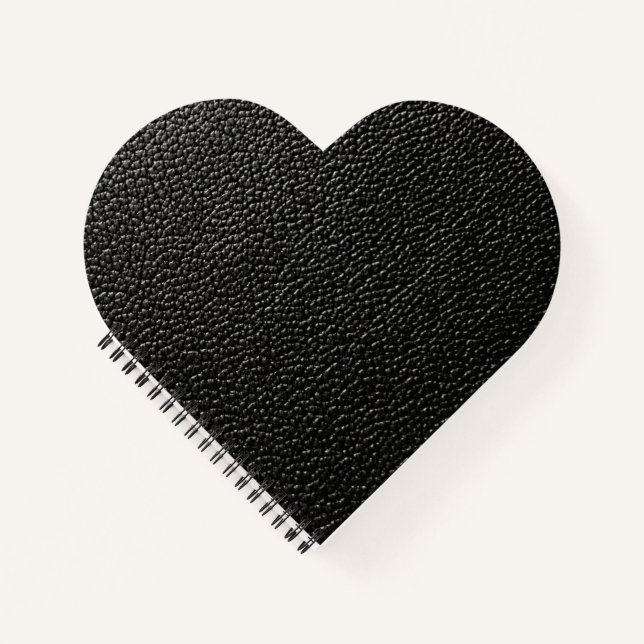 Black leather  notebook (Front)