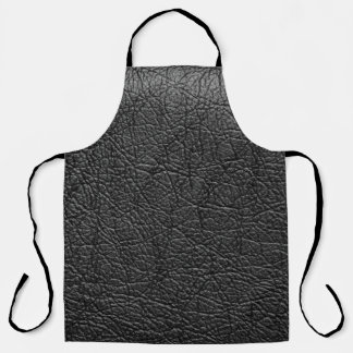 Black leather: seamless closeup texture. apron