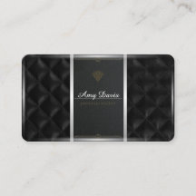 Black leather stitched with rectangular stitches