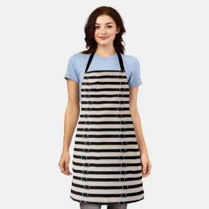 Black Leather Straps Apron