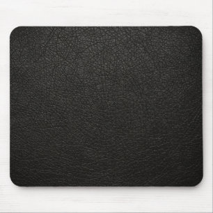 Black Leather Texture Background Mouse Mat