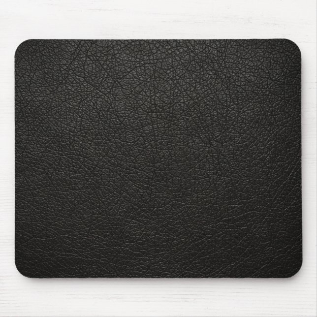 Black Leather Texture Background Mouse Mat (Front)