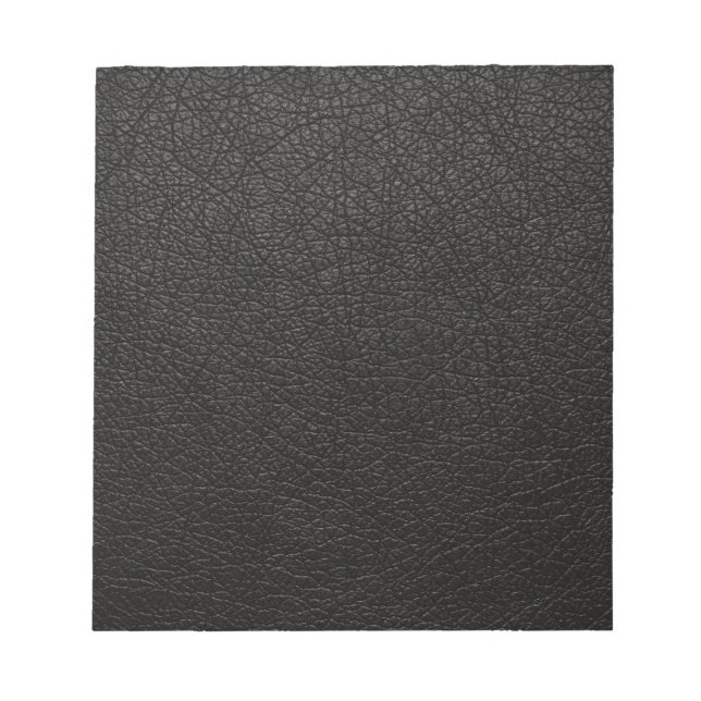 Black Leather Texture Background Notepad (Front)