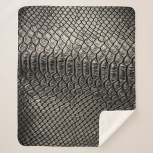 Black leather texture, background use. sherpa blanket