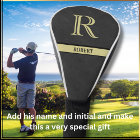 Black Leather Texture Monogram Name Gold  
