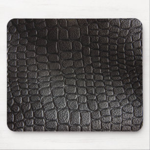 Black Leather Texture Mouse Mat