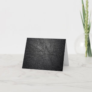 black leather texture Note Card