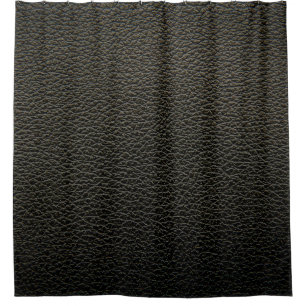 Black leather texture or background. abstract,anim shower curtain