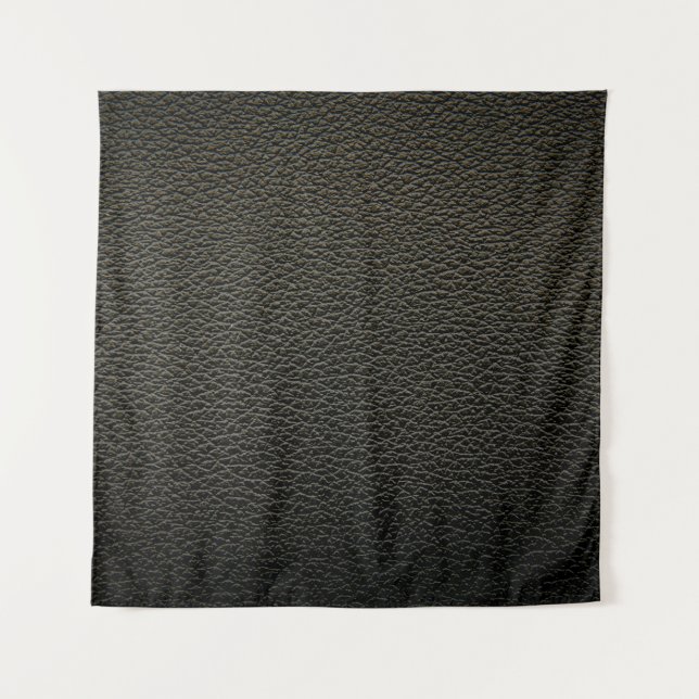 Black leather texture or background. abstract,anim tapestry (Front)