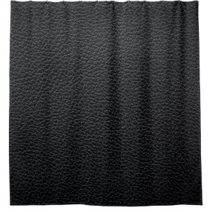 Black leather texture or background. leather,textu shower curtain