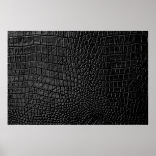 Black leather texture poster
