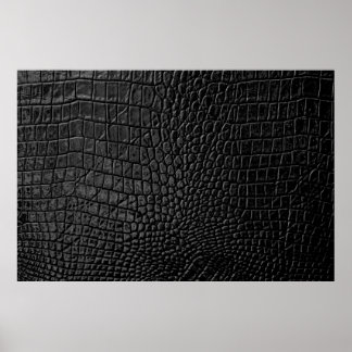Black leather texture poster