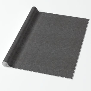 Black Leather Wrapping Paper