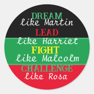 Black legacy BLM black history month Postcard Classic Round Sticker