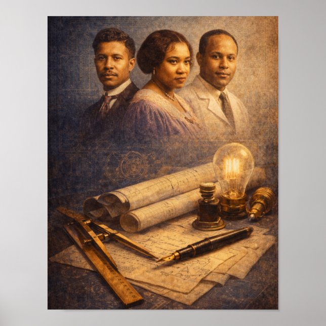 Black Legendary Inventors Poster (Front)