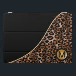 Black Leopard Animal Print iPad Pro Cover<br><div class="desc">iPad Cover ready for you to personalise. ⭐This Product is 100% Customisable. *****Click on CUSTOMIZE BUTTON to add, delete, move, resize, changed around, rotate, etc... any of the graphics or text or use the fill in boxes. ⭐99% of my designs in my store are done in layers. This makes it...</div>