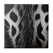 Black Leopard Ceramic Tile Sets
