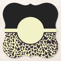 Black Leopard Coasters