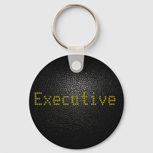black lether imitation key ring (Front)