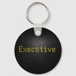 black lether imitation keychain