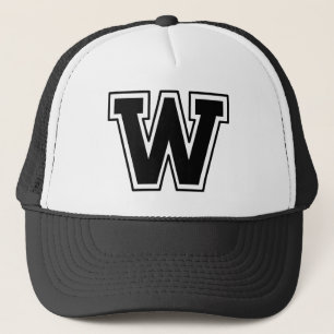 Black letter "W" Trucker Hat