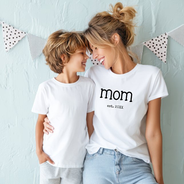 Black Lettering Established Mum T-Shirt (Creator Uploaded)