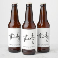 Black Lettering Thirty | 30th Birthday Party