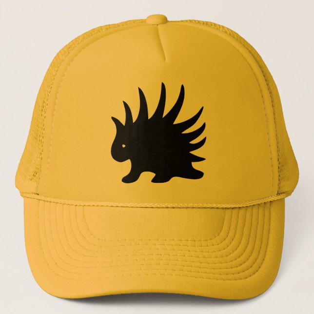 Black Liberal Liberal Port-Spin. Trucker Hat (Front)