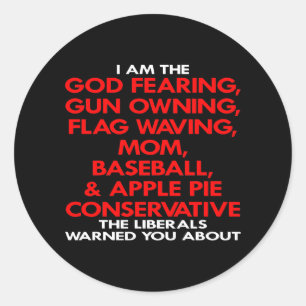 Black Liberals Warned You About Classic Round Sticker