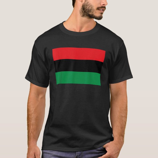 Black Liberation flag Afro American T-Shirt (Front)